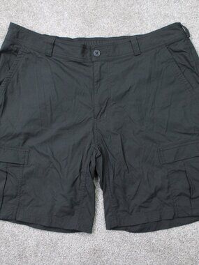 REI Co-op Shorts Mens 40 Gray Sahara 9" Cargo Nylon Strech‎ Water-Repellent